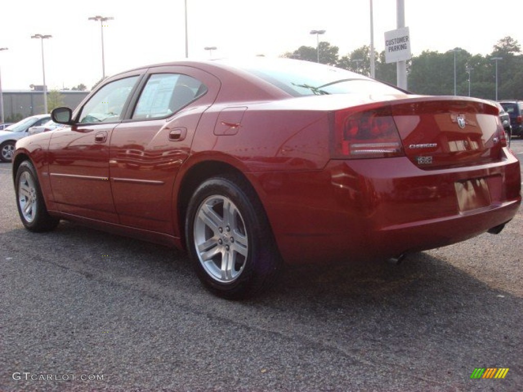 2007 Charger R/T - Inferno Red Crystal Pearl / Dark Slate Gray/Light Graystone photo #3
