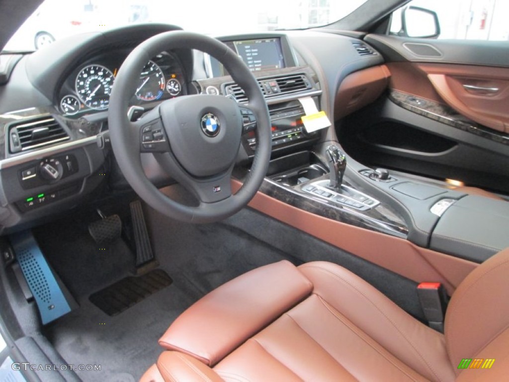 Cinnamon Brown Nappa Leather Interior 2012 BMW 6 Series 650i xDrive Coupe Photo #66426226