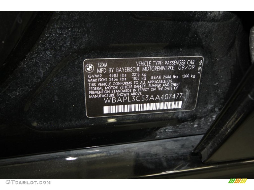 2010 3 Series 335i xDrive Sedan - Jet Black / Black photo #42