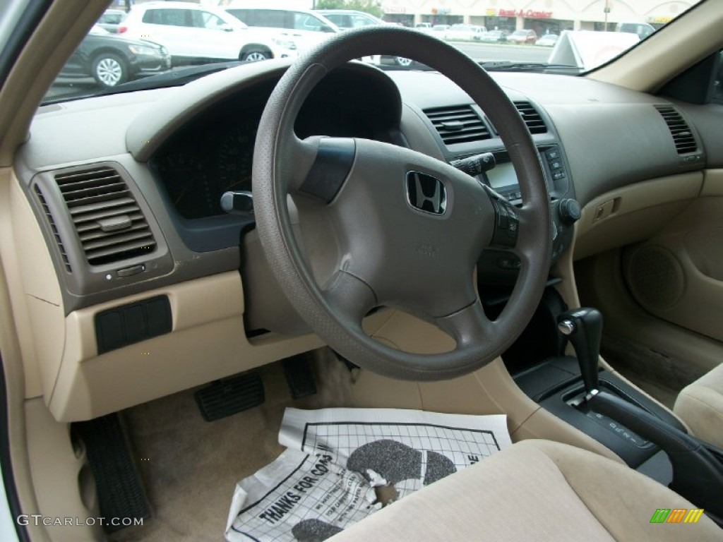 2003 Accord LX Sedan - Taffeta White / Ivory photo #3
