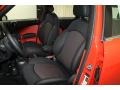 Pure Red Leather/Cloth 2012 Mini Cooper Countryman Interior Color