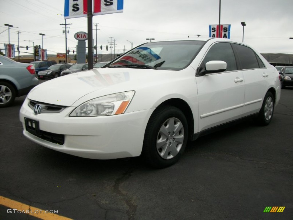2003 Accord LX Sedan - Taffeta White / Ivory photo #19
