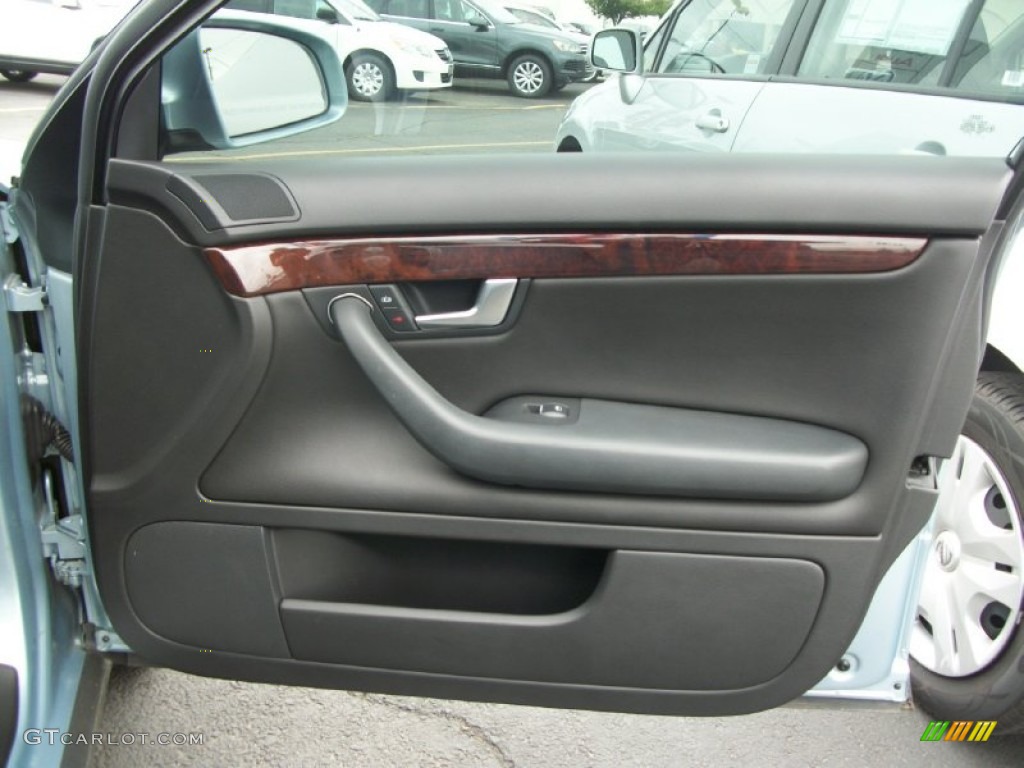 2003 Audi A4 3.0 quattro Sedan Ebony Door Panel Photo #66427021
