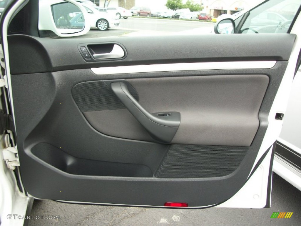 2009 Volkswagen GLI Sedan Interlagos Black Cloth Door Panel Photo #66427132