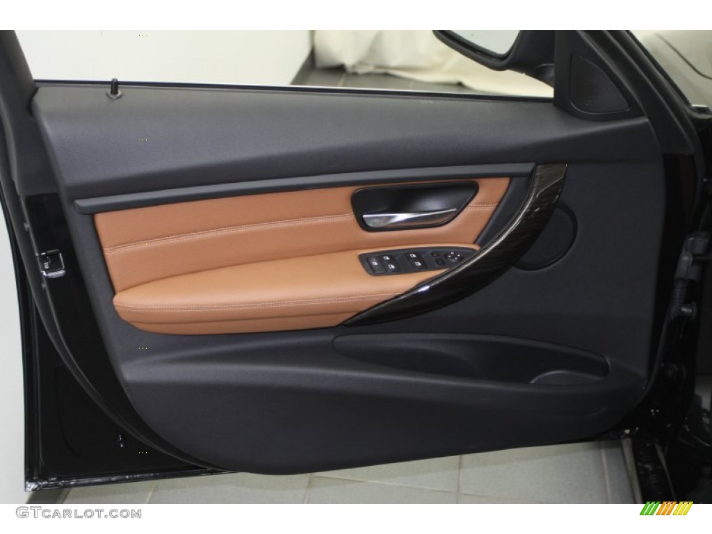 2012 3 Series 335i Sedan - Black Sapphire Metallic / Saddle Brown photo #9