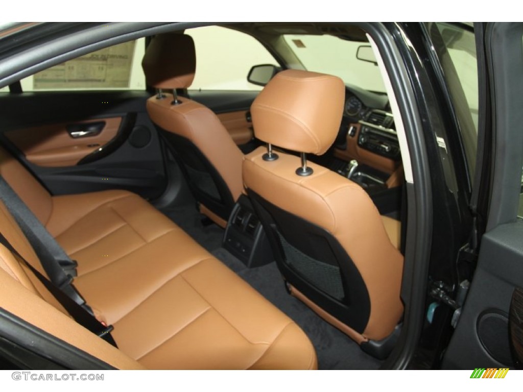 2012 3 Series 335i Sedan - Black Sapphire Metallic / Saddle Brown photo #19