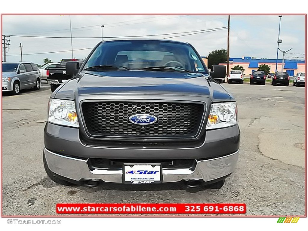2005 F150 XLT SuperCrew 4x4 - Dark Shadow Grey Metallic / Medium Flint/Dark Flint Grey photo #16