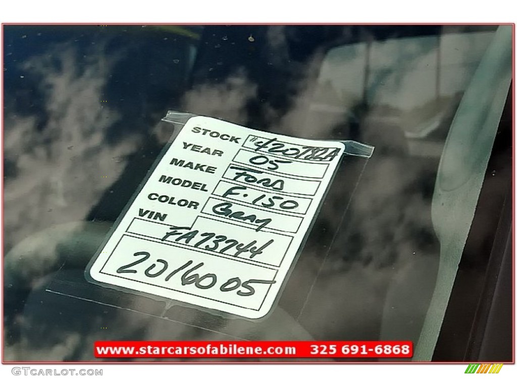2005 F150 XLT SuperCrew 4x4 - Dark Shadow Grey Metallic / Medium Flint/Dark Flint Grey photo #17