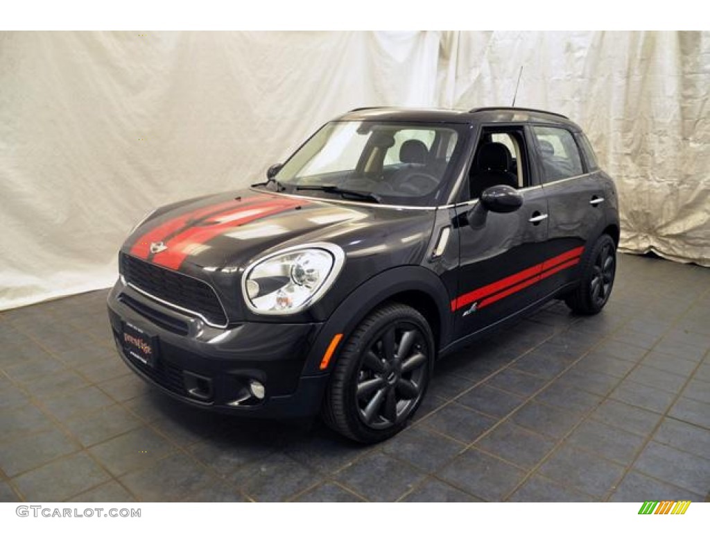 2011 Cooper S Countryman All4 AWD - Absolute Black / Carbon Black Lounge Leather photo #1