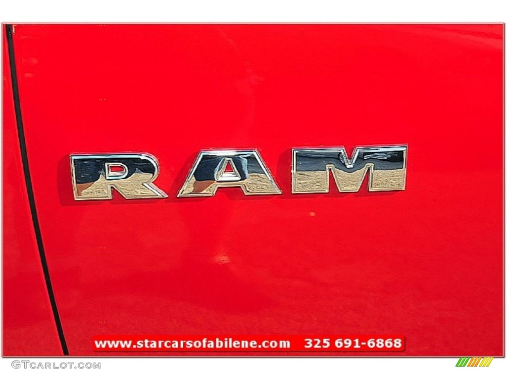 2010 Ram 1500 Laramie Crew Cab - Inferno Red Crystal Pearl / Light Pebble Beige/Bark Brown photo #4