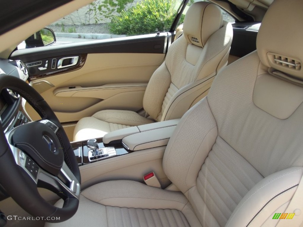 Beige/Brown Interior 2013 Mercedes-Benz SL 550 Roadster Photo #66428773