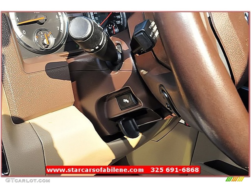 2010 Ram 1500 Laramie Crew Cab - Inferno Red Crystal Pearl / Light Pebble Beige/Bark Brown photo #21