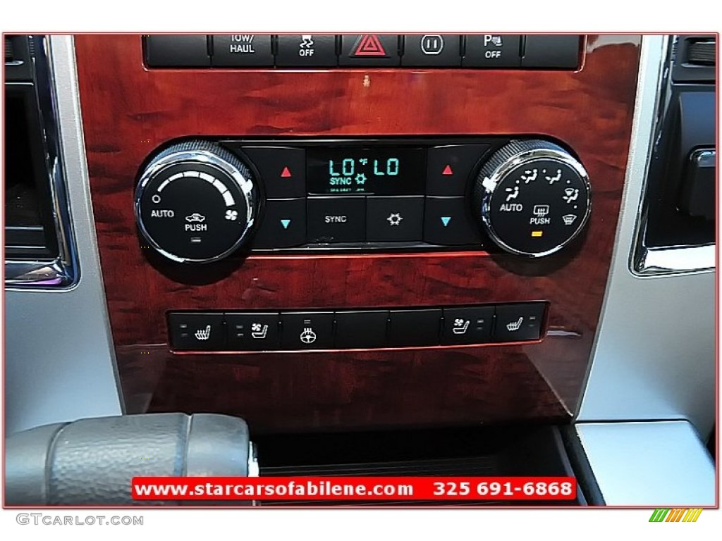 2010 Ram 1500 Laramie Crew Cab - Inferno Red Crystal Pearl / Light Pebble Beige/Bark Brown photo #69