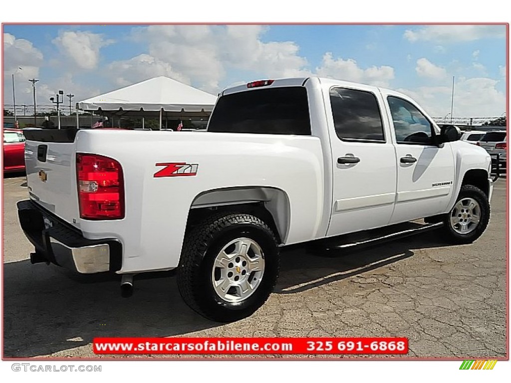 2008 Silverado 1500 LT Crew Cab - Summit White / Ebony photo #11