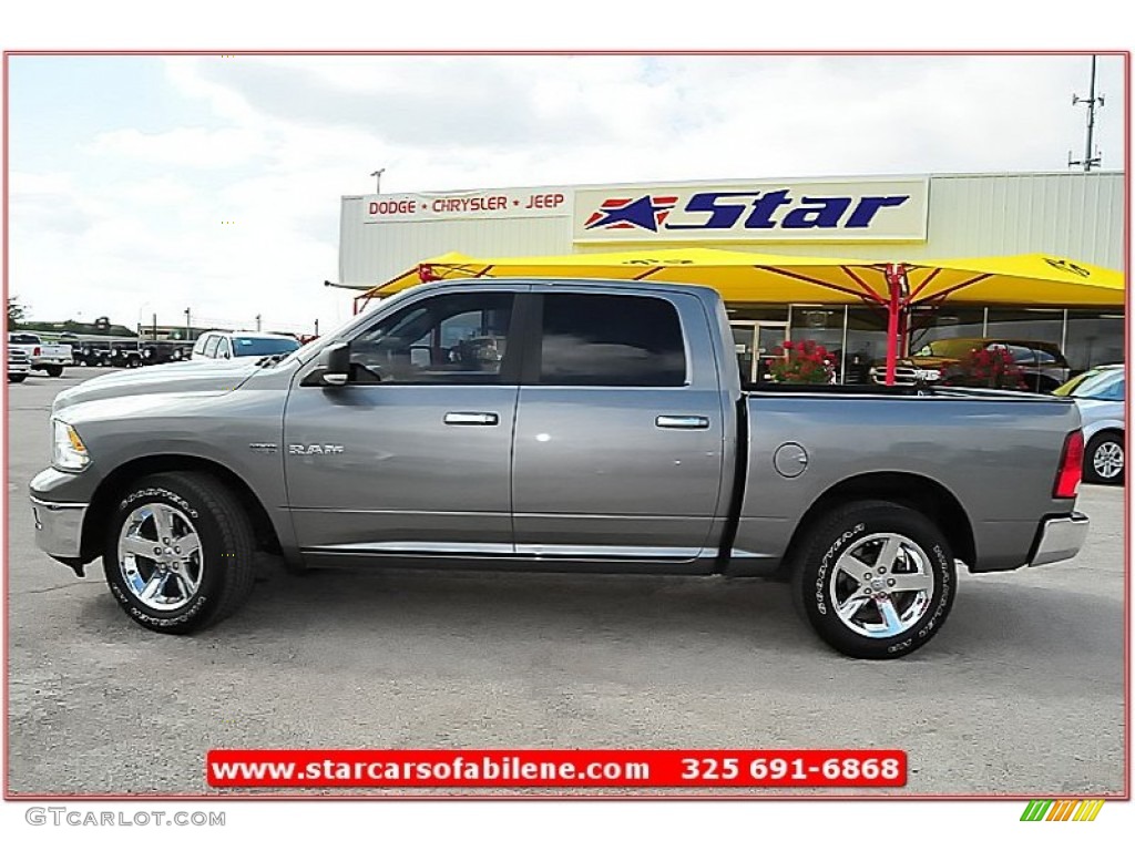 2010 Ram 1500 Lone Star Crew Cab - Mineral Gray Metallic / Dark Slate/Medium Graystone photo #2