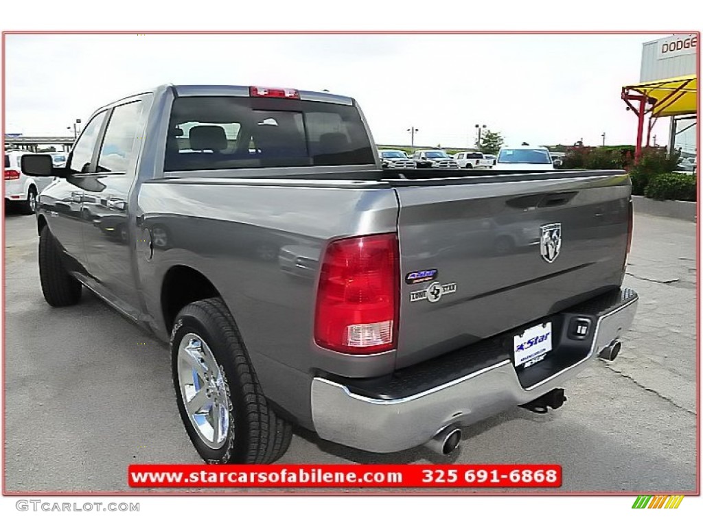2010 Ram 1500 Lone Star Crew Cab - Mineral Gray Metallic / Dark Slate/Medium Graystone photo #3