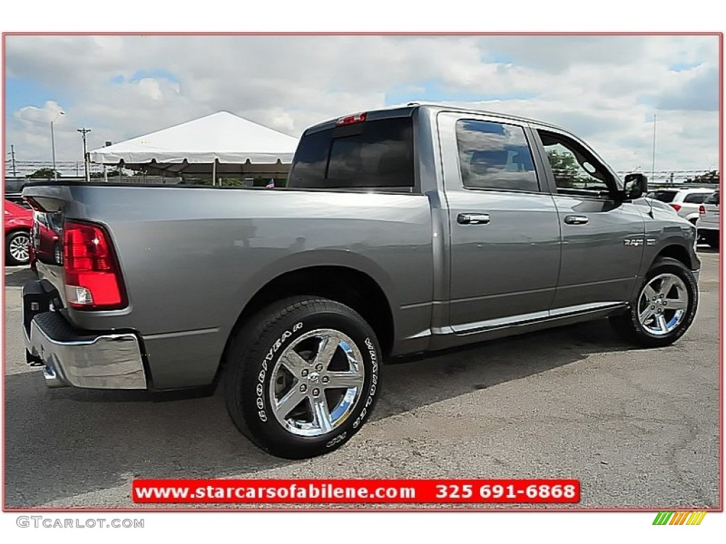 2010 Ram 1500 Lone Star Crew Cab - Mineral Gray Metallic / Dark Slate/Medium Graystone photo #10