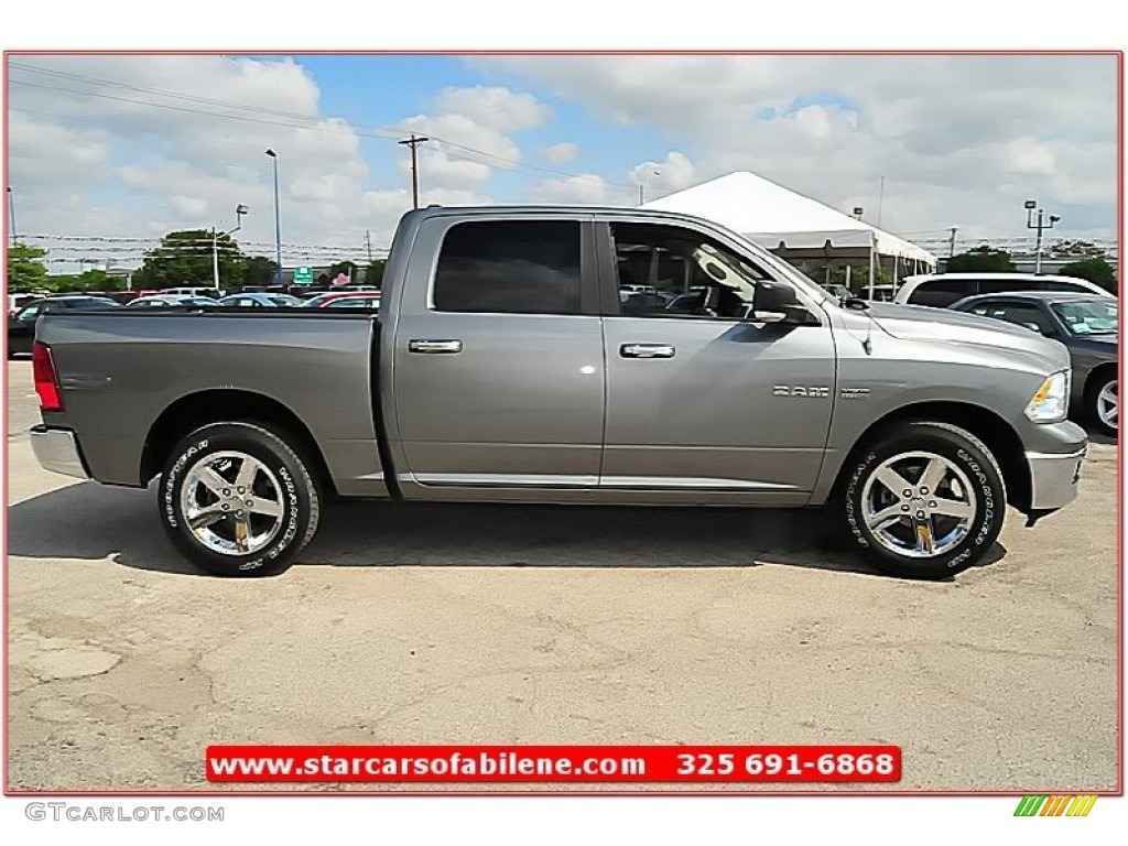 2010 Ram 1500 Lone Star Crew Cab - Mineral Gray Metallic / Dark Slate/Medium Graystone photo #11