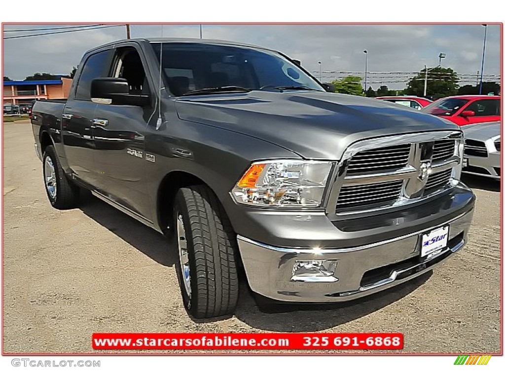 2010 Ram 1500 Lone Star Crew Cab - Mineral Gray Metallic / Dark Slate/Medium Graystone photo #12