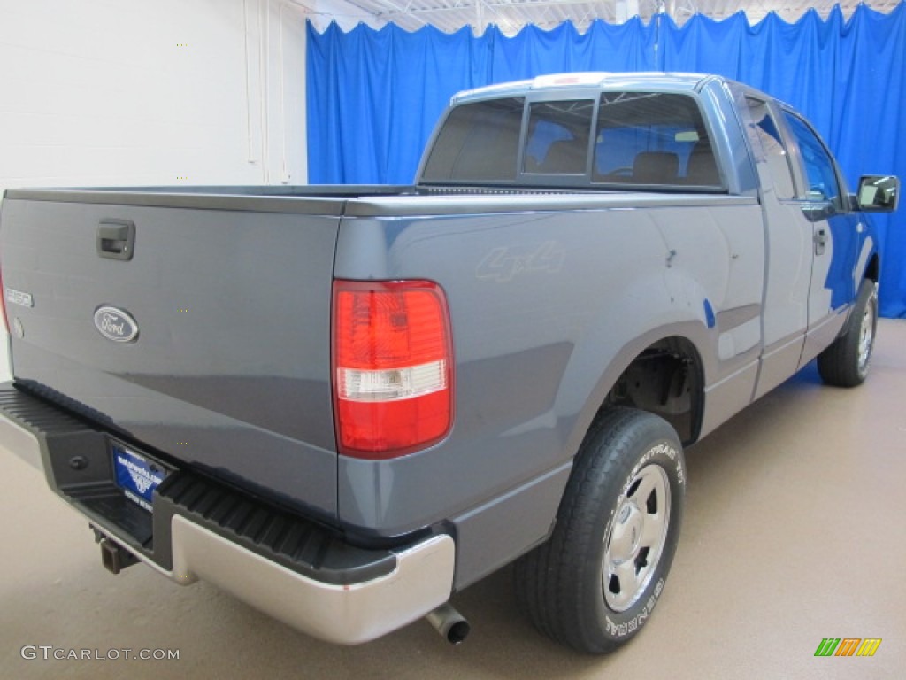 2005 F150 XLT SuperCab 4x4 - Medium Wedgewood Blue Metallic / Medium Flint Grey photo #9