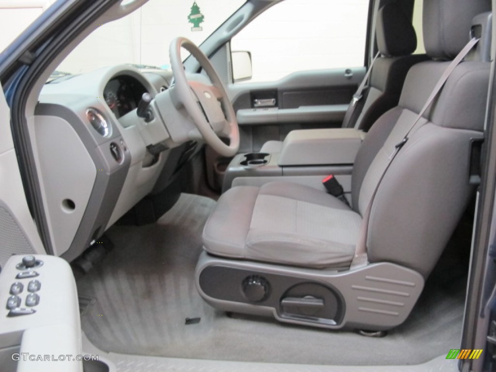 2005 F150 XLT SuperCab 4x4 - Medium Wedgewood Blue Metallic / Medium Flint Grey photo #16