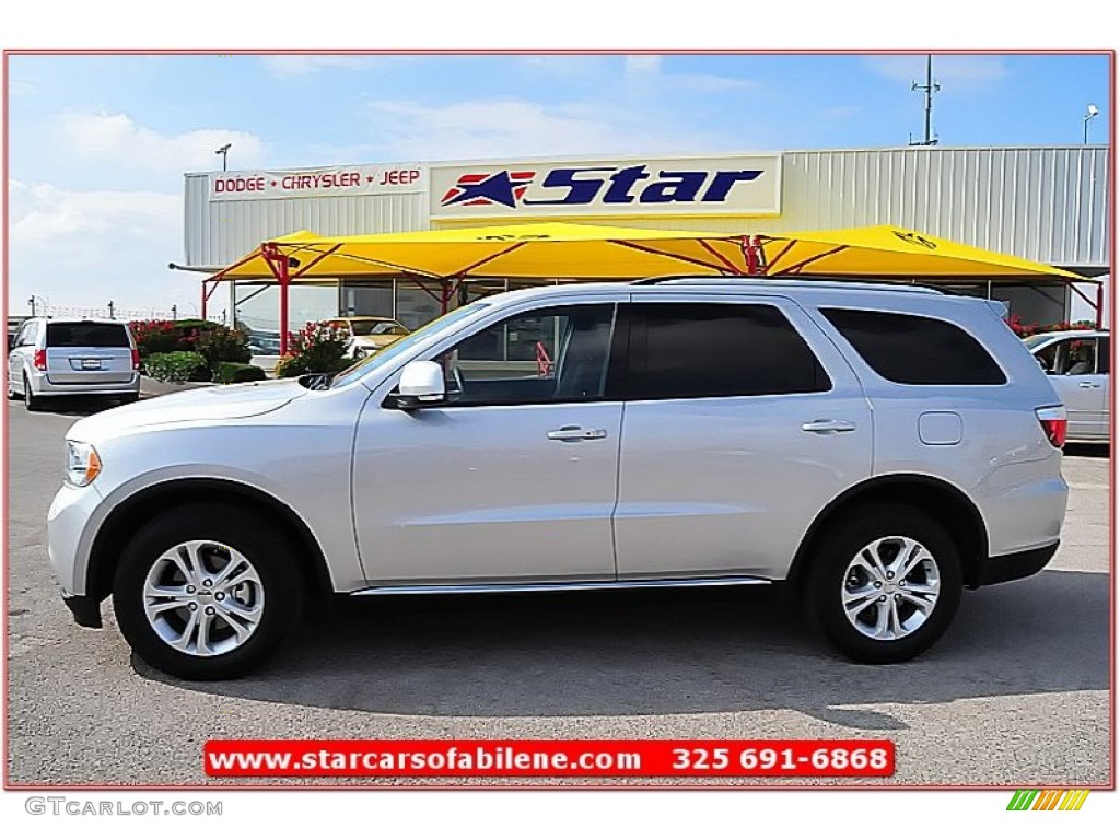 2011 Durango Crew - Bright Silver Metallic / Black photo #2