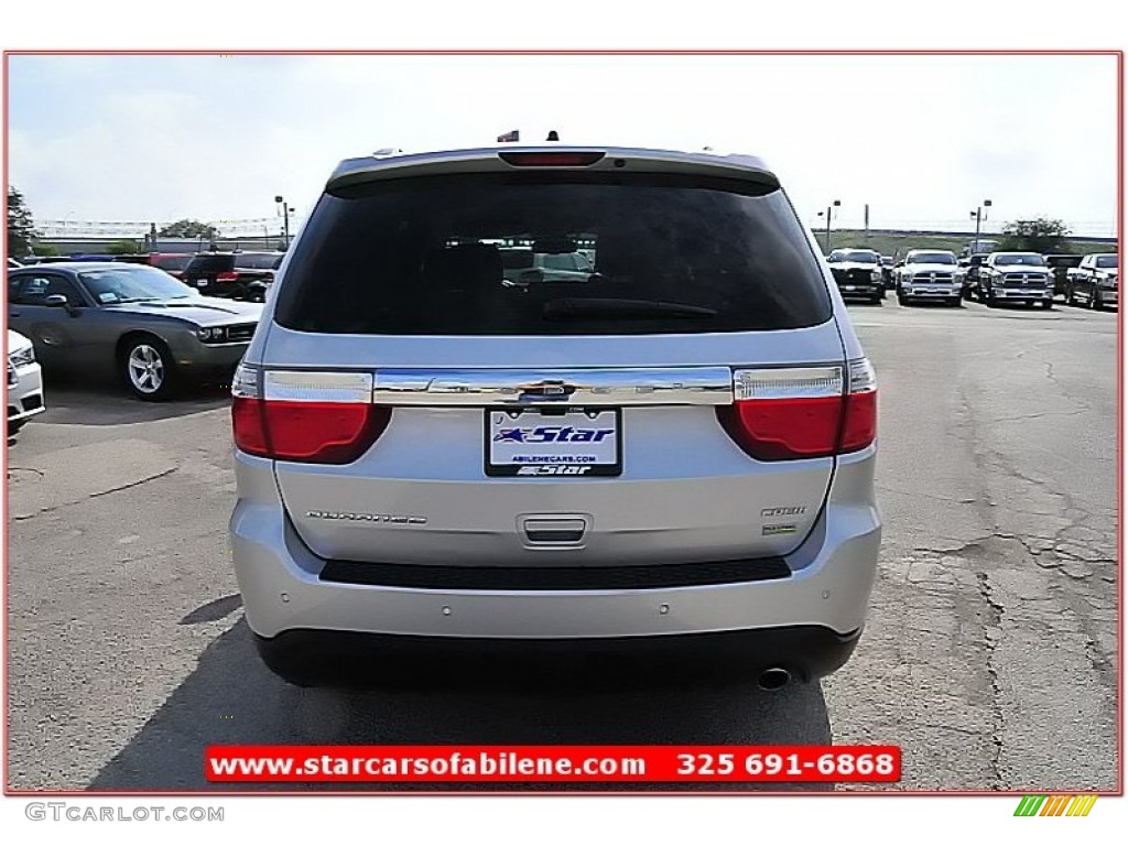 2011 Durango Crew - Bright Silver Metallic / Black photo #6