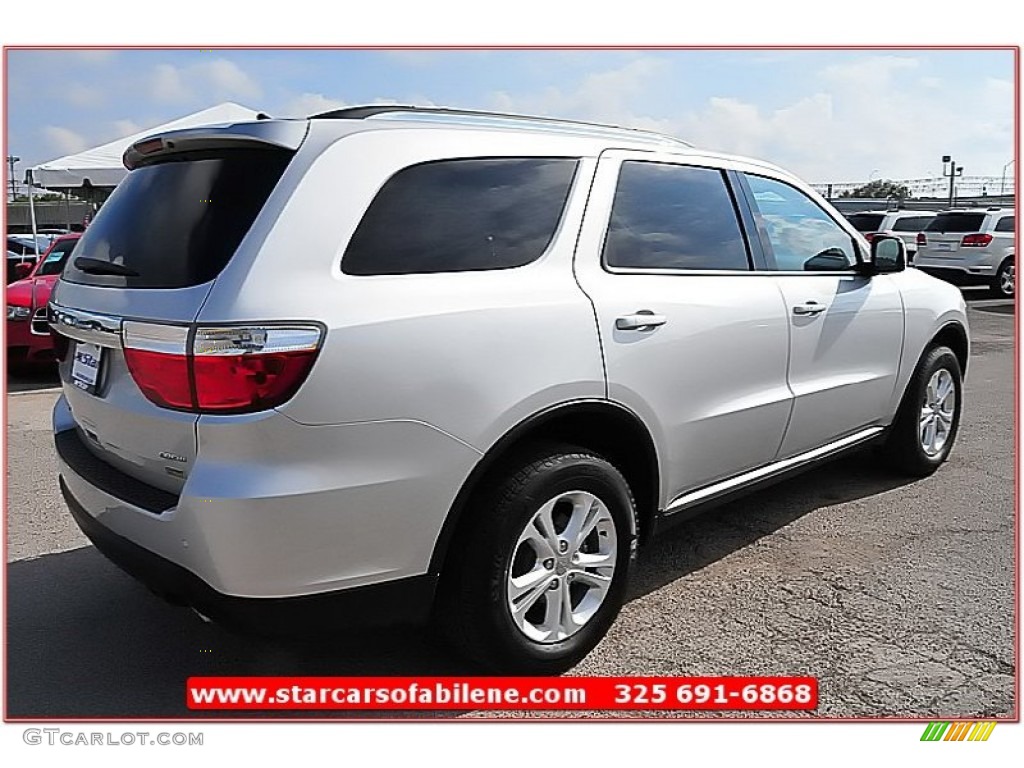2011 Durango Crew - Bright Silver Metallic / Black photo #7