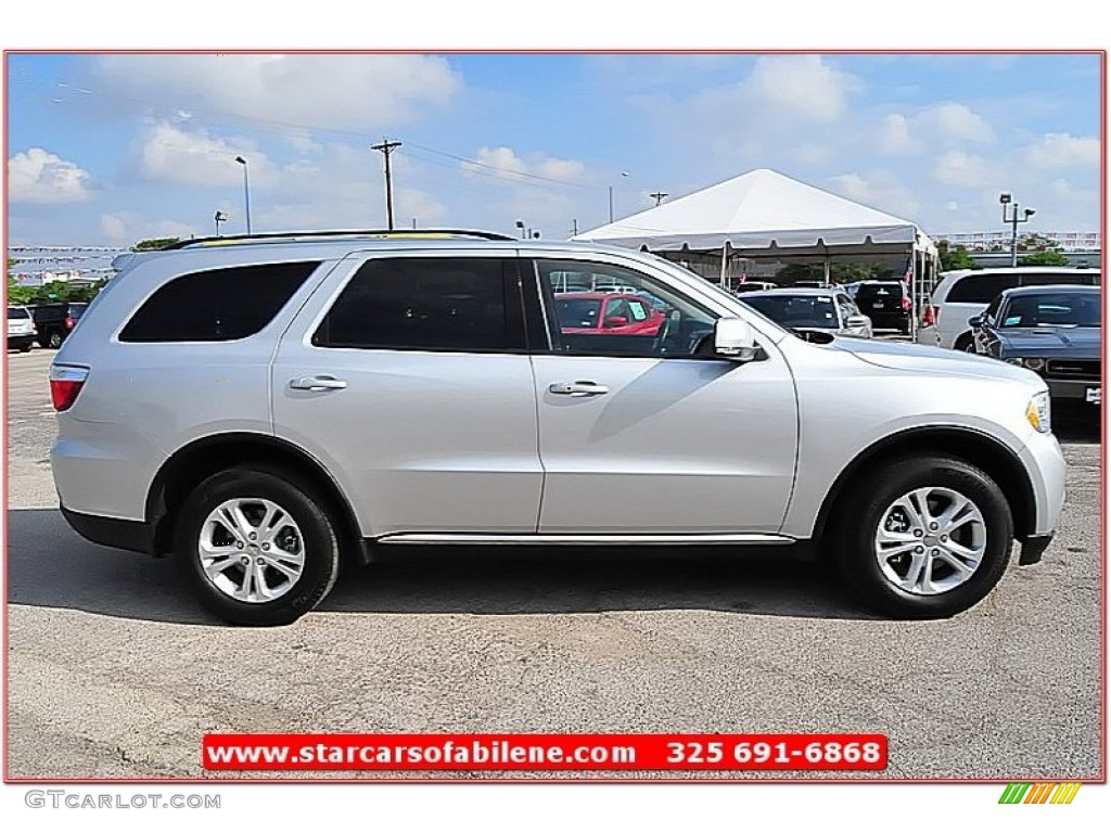 2011 Durango Crew - Bright Silver Metallic / Black photo #8