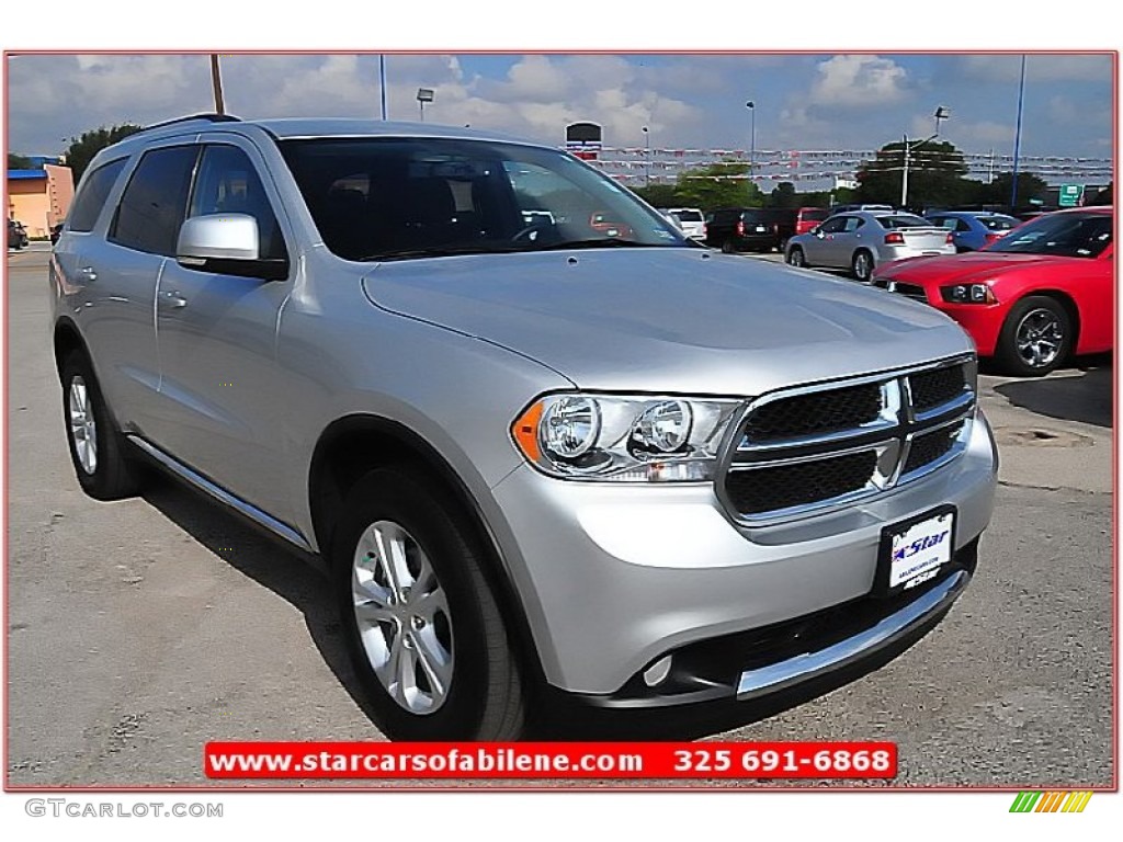 2011 Durango Crew - Bright Silver Metallic / Black photo #9