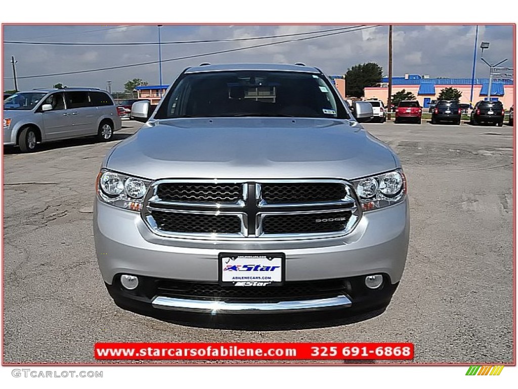 2011 Durango Crew - Bright Silver Metallic / Black photo #10
