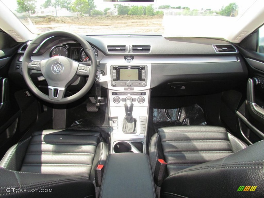 2013 Volkswagen CC Lux Black Dashboard Photo #66430909