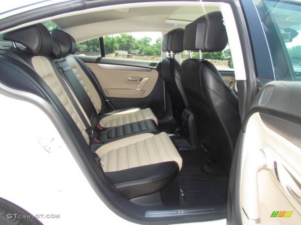 Desert Beige/Black Interior 2013 Volkswagen CC Lux Photo #66430924