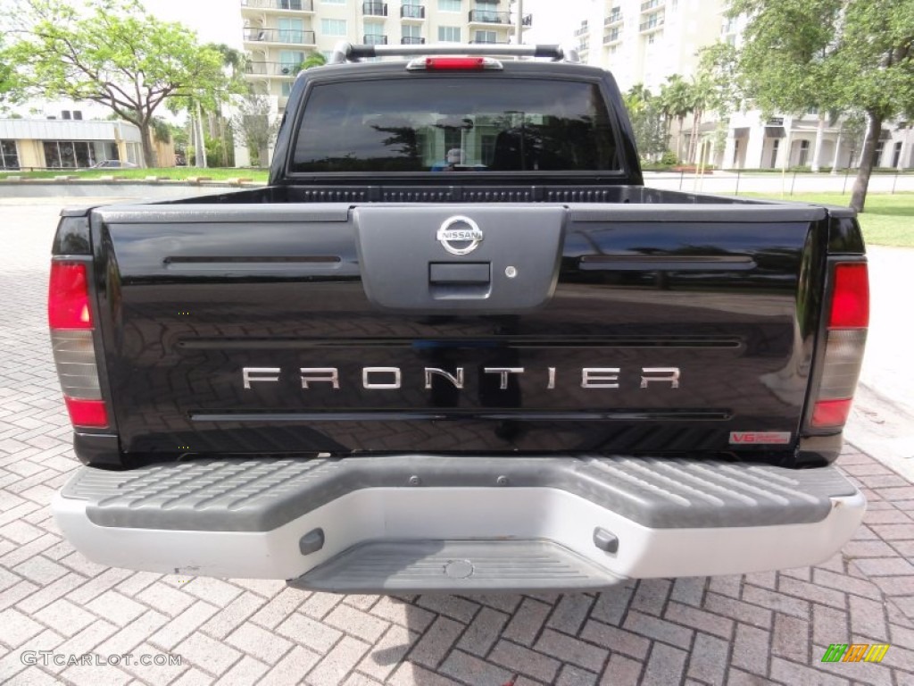 Super Black 2003 Nissan Frontier SC V6 Crew Cab 4x4 Exterior Photo #66431793