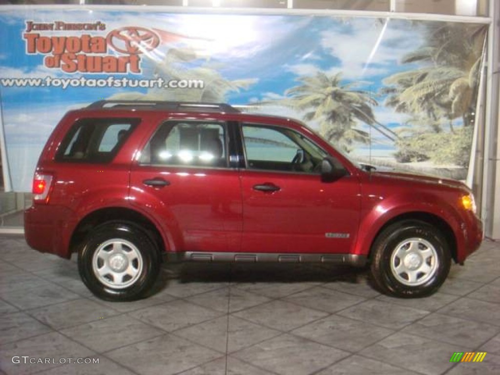 2008 Escape XLS - Redfire Metallic / Stone photo #1