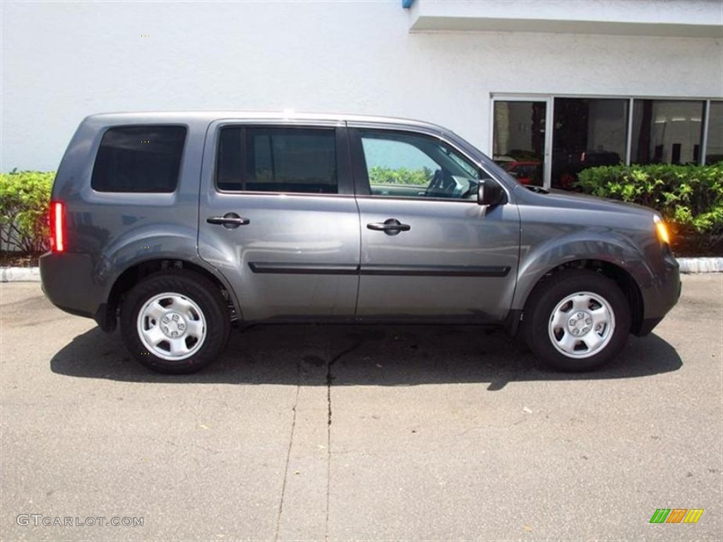 Polished Metal Metallic 2012 Honda Pilot LX 4WD Exterior Photo #66432290