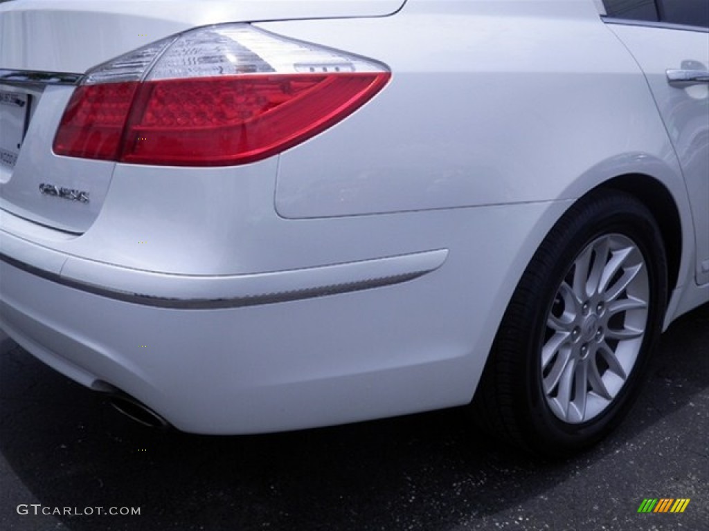 2011 Genesis 3.8 Sedan - White Satin Pearl / Cashmere photo #14