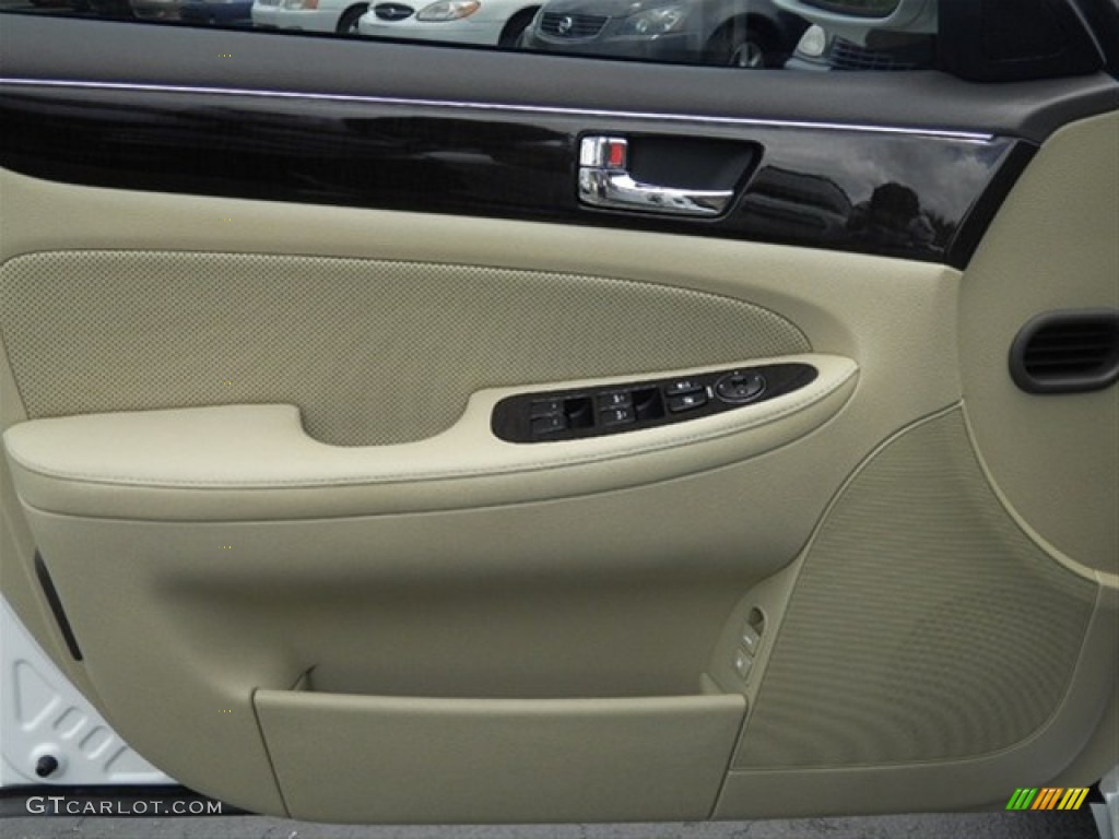 2011 Genesis 3.8 Sedan - White Satin Pearl / Cashmere photo #24