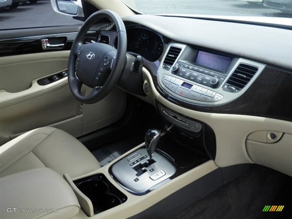 2011 Hyundai Genesis 3.8 Sedan Cashmere Dashboard Photo #66433523