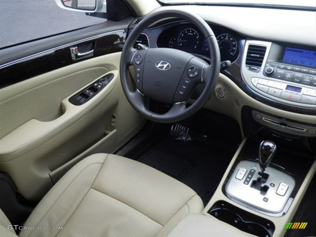 2011 Genesis 3.8 Sedan - White Satin Pearl / Cashmere photo #29