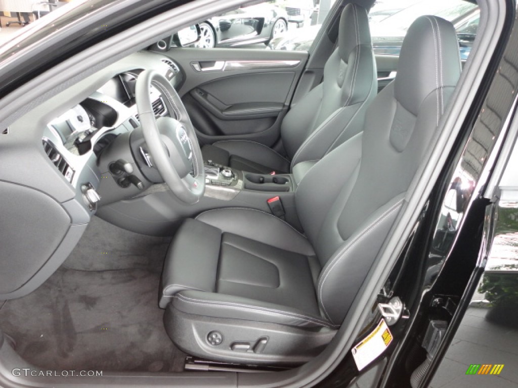 Black/Black Interior 2012 Audi S4 3.0T quattro Sedan Photo #66435917