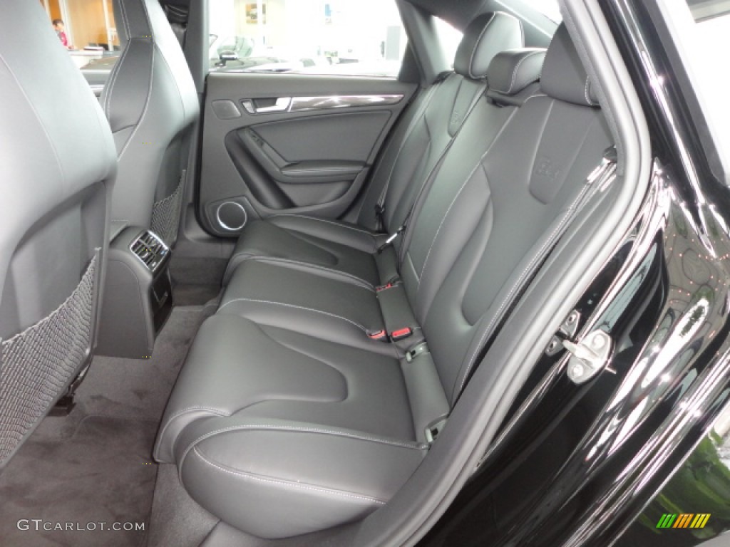 Black/Black Interior 2012 Audi S4 3.0T quattro Sedan Photo #66435920