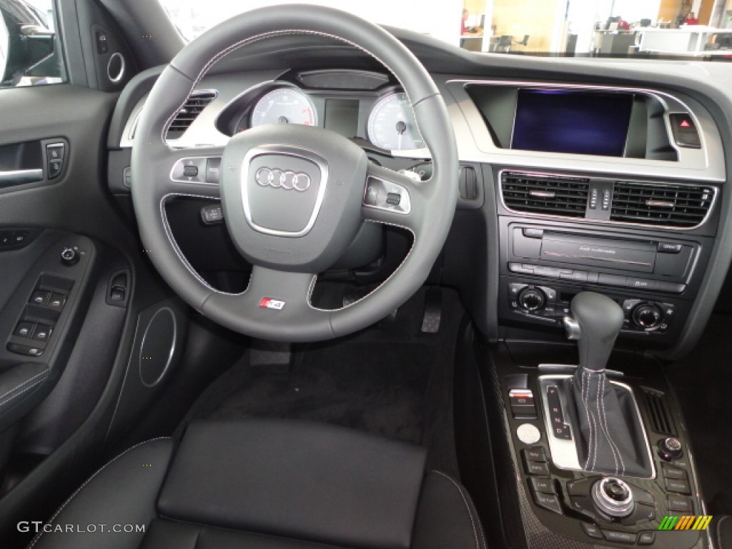 2012 Audi S4 3.0T quattro Sedan Black/Black Dashboard Photo #66435923