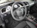 2012 Audi S4 Black/Black Interior Steering Wheel Photo