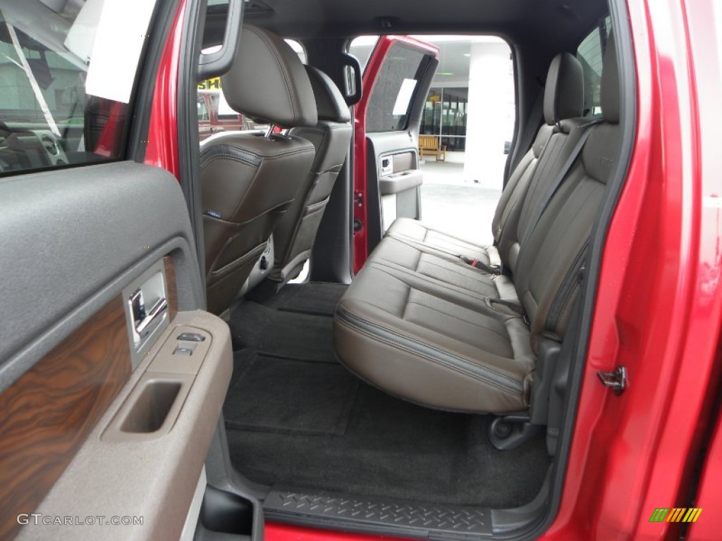 Sienna Brown Leather/Black Interior 2010 Ford F150 Platinum SuperCrew 4x4 Photo #66436175