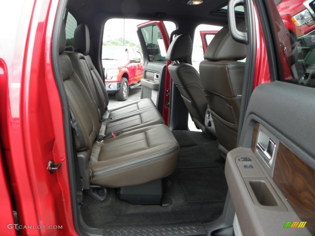 2010 F150 Platinum SuperCrew 4x4 - Red Candy Metallic / Sienna Brown Leather/Black photo #10