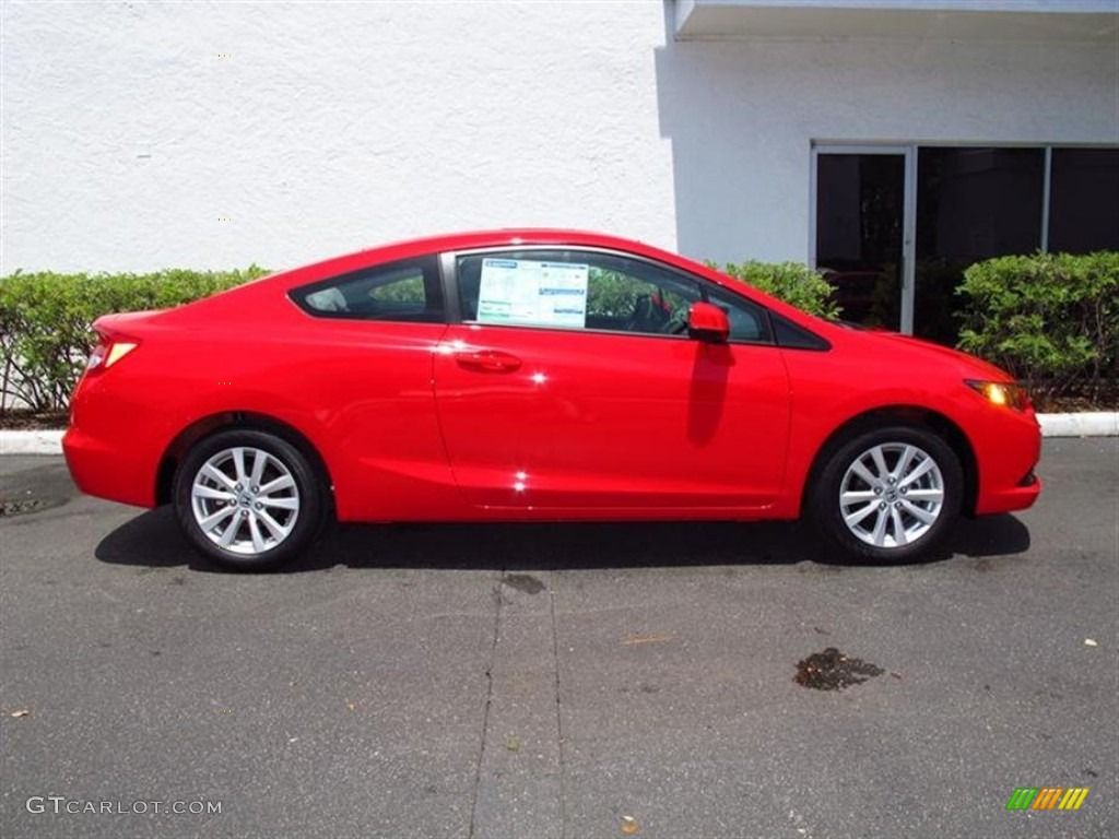 Rallye Red 2012 Honda Civic EX Coupe Exterior Photo #66436871