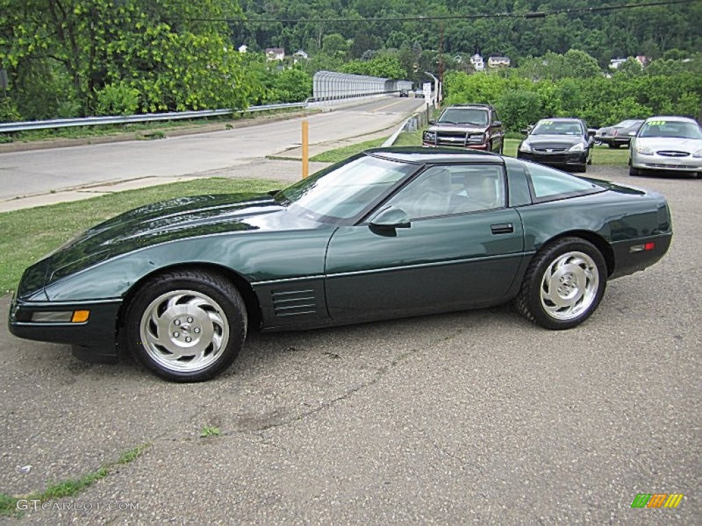 Polo Green Metallic 1993 Chevrolet Corvette Coupe Exterior Photo #66438627