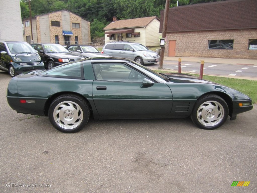 Polo Green Metallic 1993 Chevrolet Corvette Coupe Exterior Photo #66438685