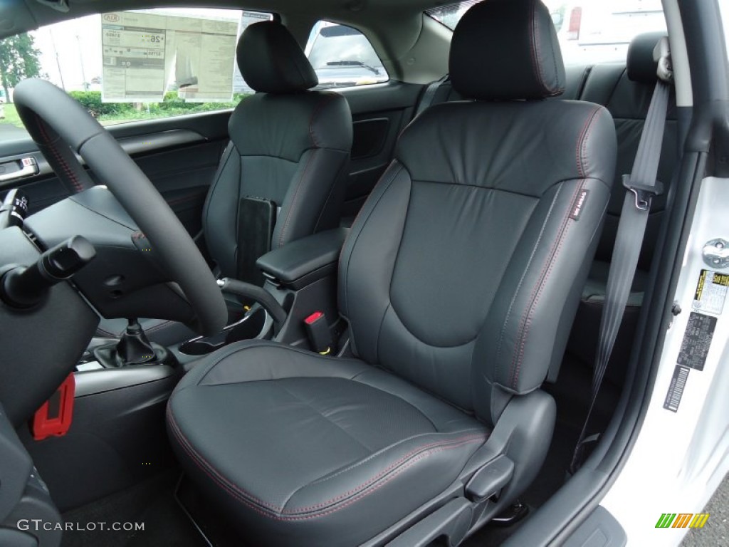 Black Sport Interior 2010 Kia Forte Koup SX Photo #66438939